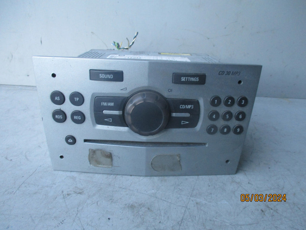 VAUXHALL CORSA D 2007 RADIO CD PLAYER STEREO HEAD UNIT 13254193
