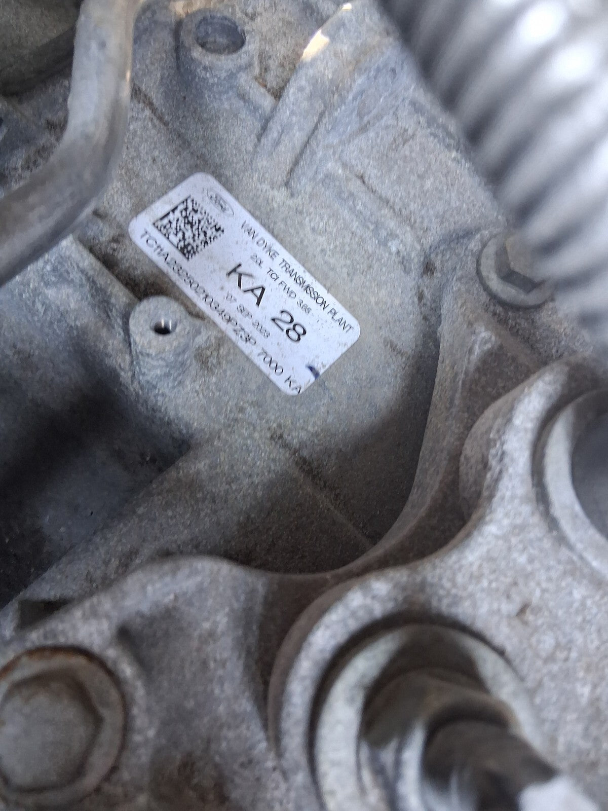 2024 FORD TRANSIT CUSTOM MK2 2.0 DIESEL AUTOMATIC 8 SPEED GEARBOX PZ3P7000KA