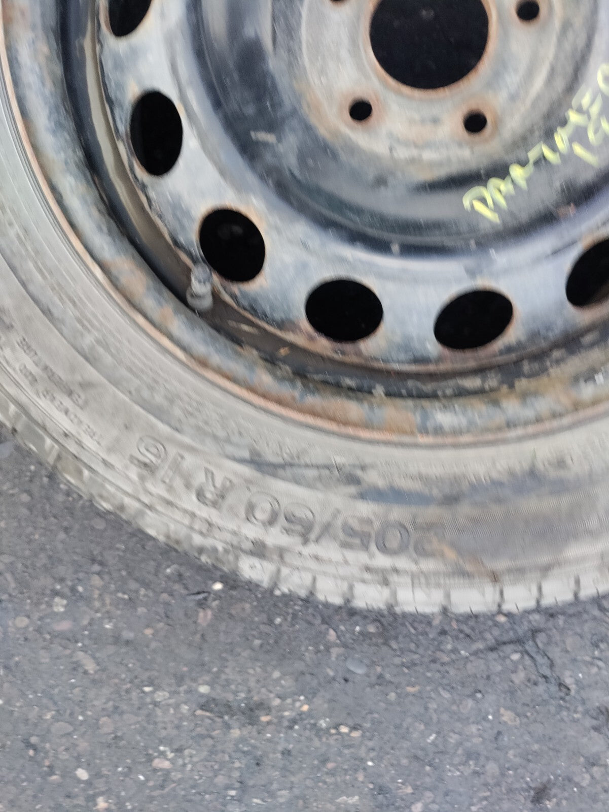 2019 PEUGEOT PARTNER MK3 STEEL WHEEL WITH 16 INCH TYRE 20560R16