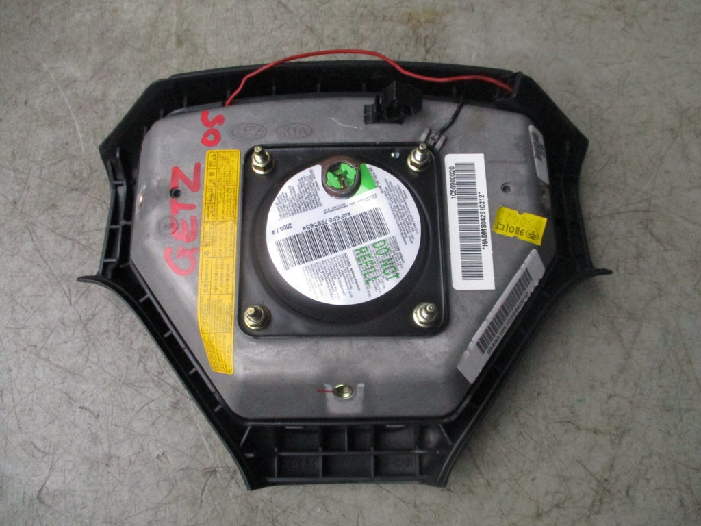 HYUNDAI GETZ 2005 STEERING WHEEL AIRBAG SAFETY BAG BLACK