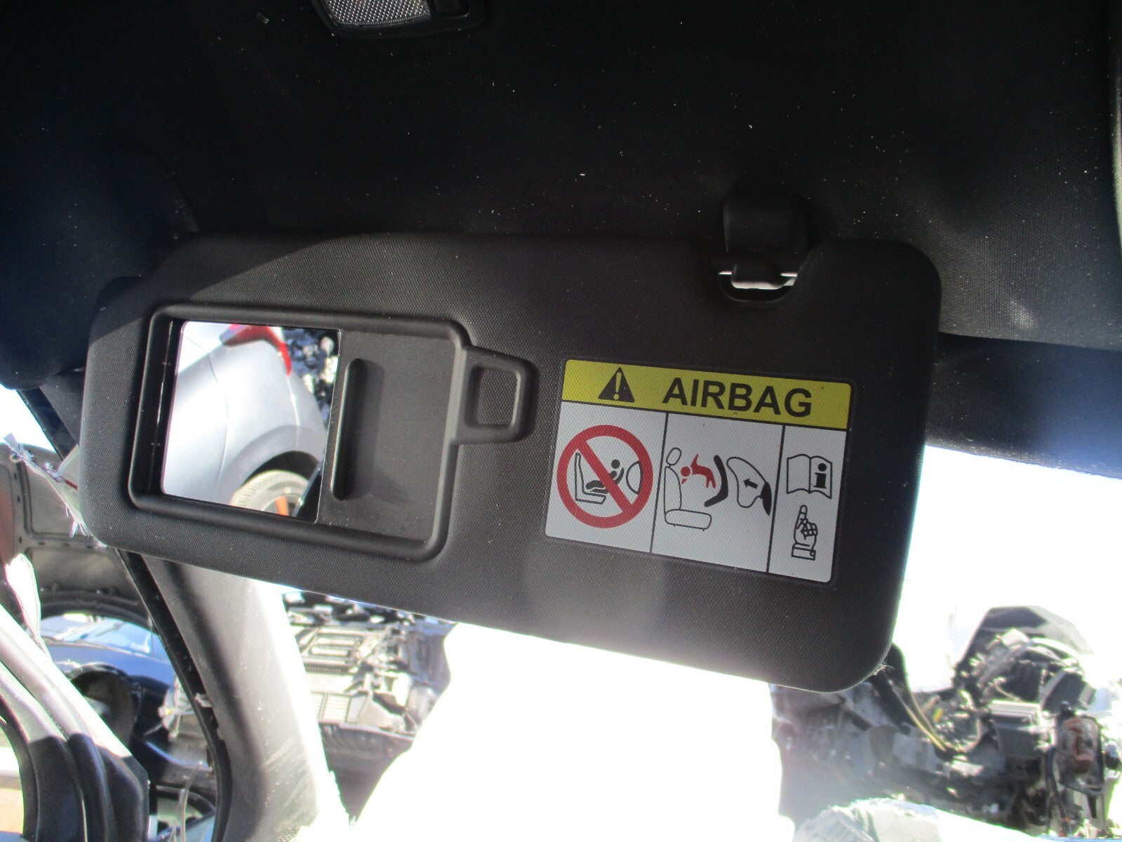 2023 KIA SPORTAGE MK5 GT LINE NSF PASSENGER SIDE FRONT SUN VISOR BLACK