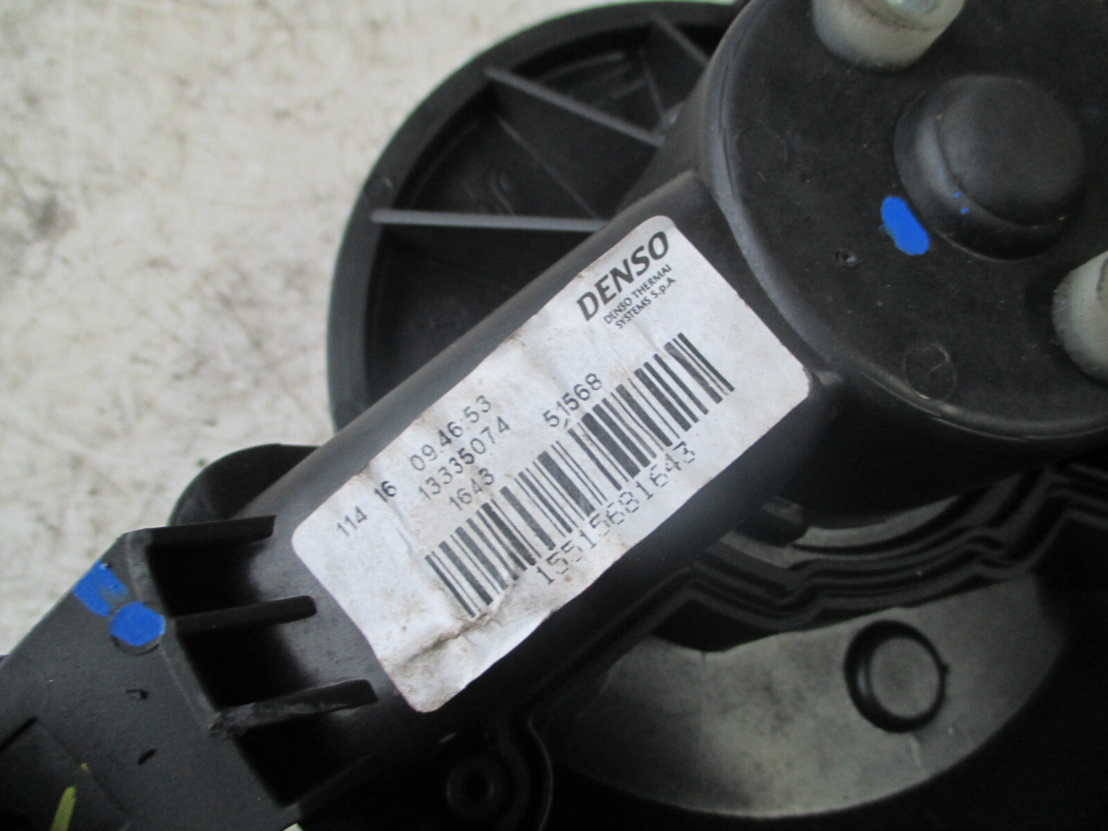 VAUXHALL CORSA E 2018 HEATER BLOWER MOTOR FAN 13335074