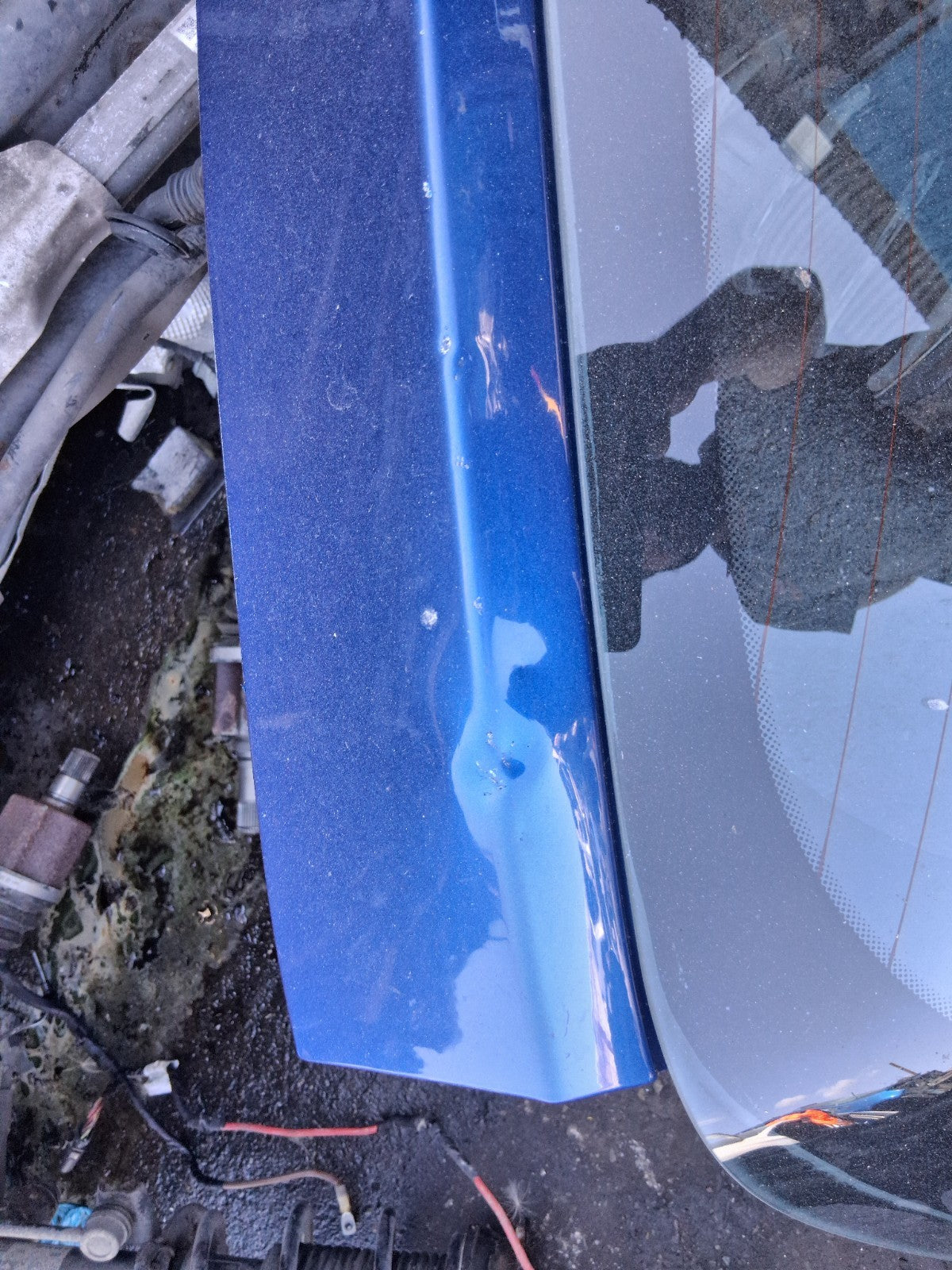 2008 RENAULT CLIO MK3 COMPLETE REAR TAILGATE BOOTLID BLUE