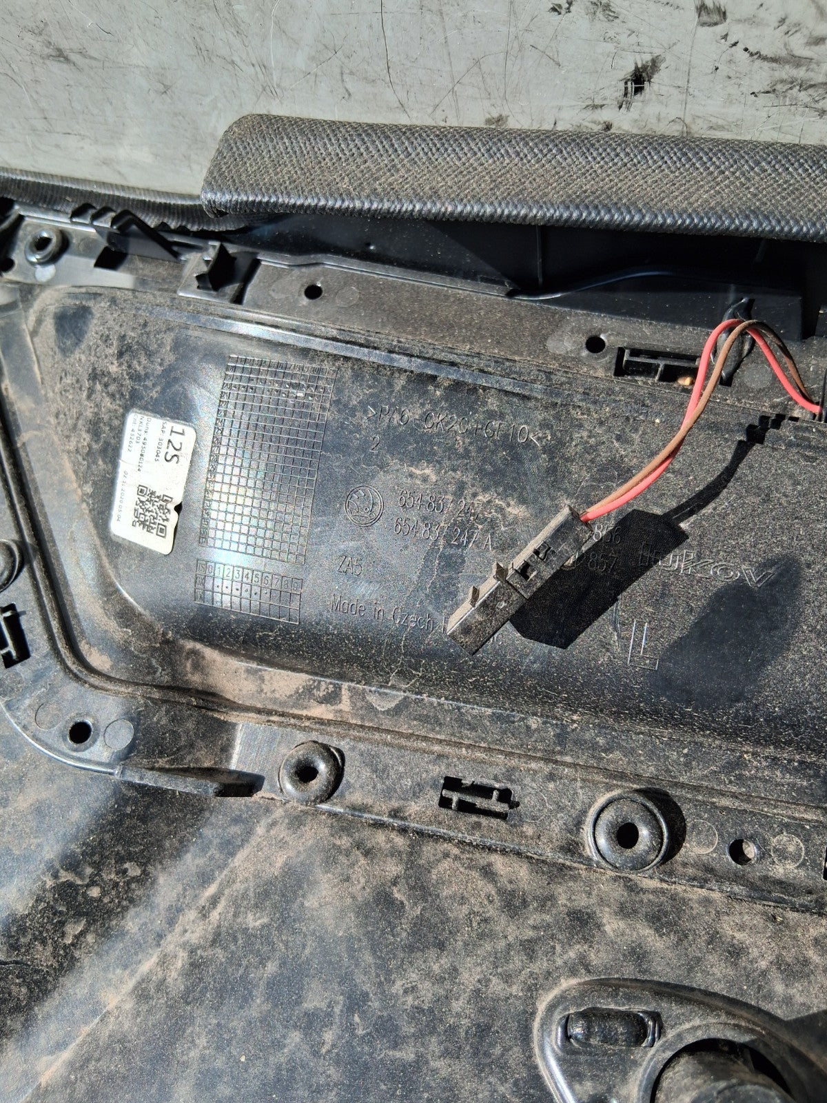 2021 SKODA SCALA NSR PASSENGER SIDE REAR DOOR CARD PANEL 656867013BR