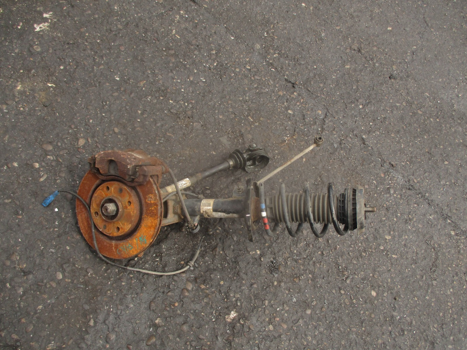 2018 CITROEN C3 MK2 1.2 PETROL NS PASSENGER LEG SHOCK FRONT WHEEL HUB DRIVESHAFT