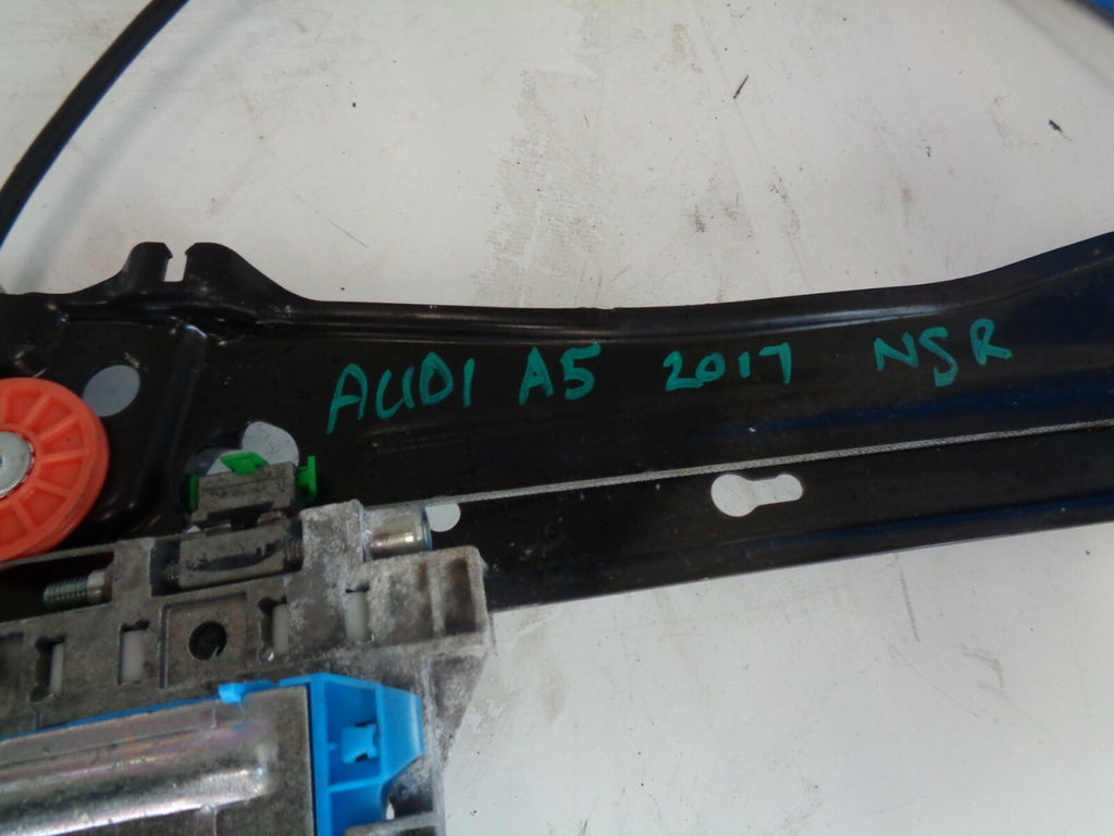 AUDI A5 2017 MK2 8W6 NSR PASSENGER REAR ELECTRIC WINDOW REGULATOR AND SWITCH