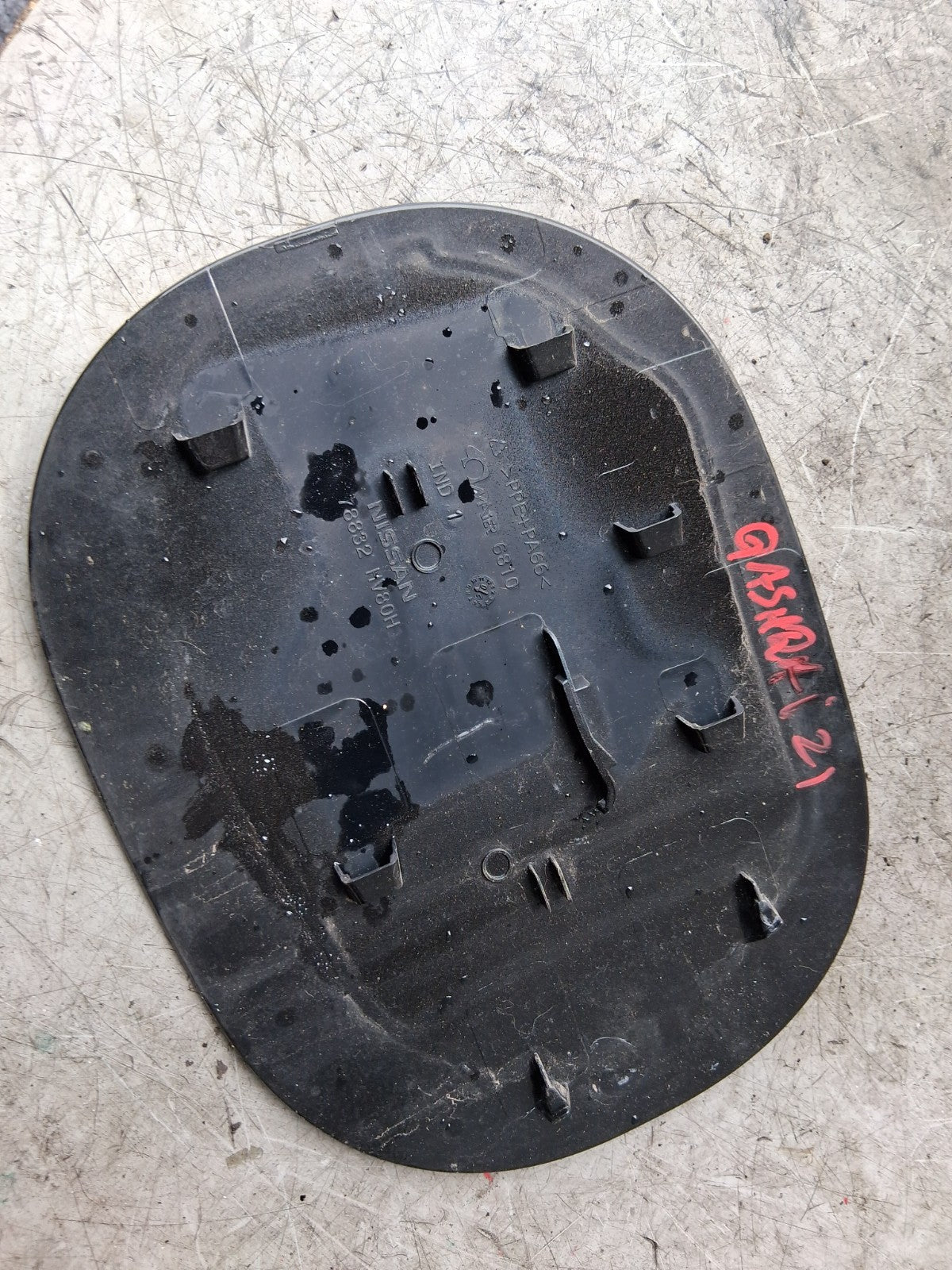 2020 NISSAN QASHQAI J11 MK2 FUEL FLAP LID COVER BLACK 78832HV80H