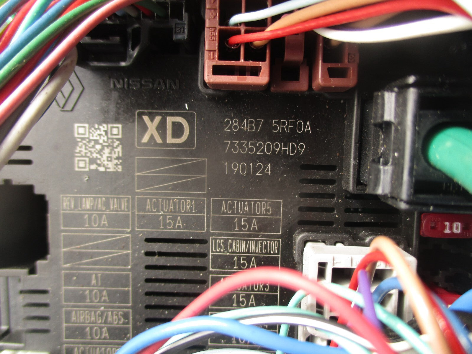 2019 NISSAN MICRA K14 MK5 FUSE RELAY BOX 284B75RF0A