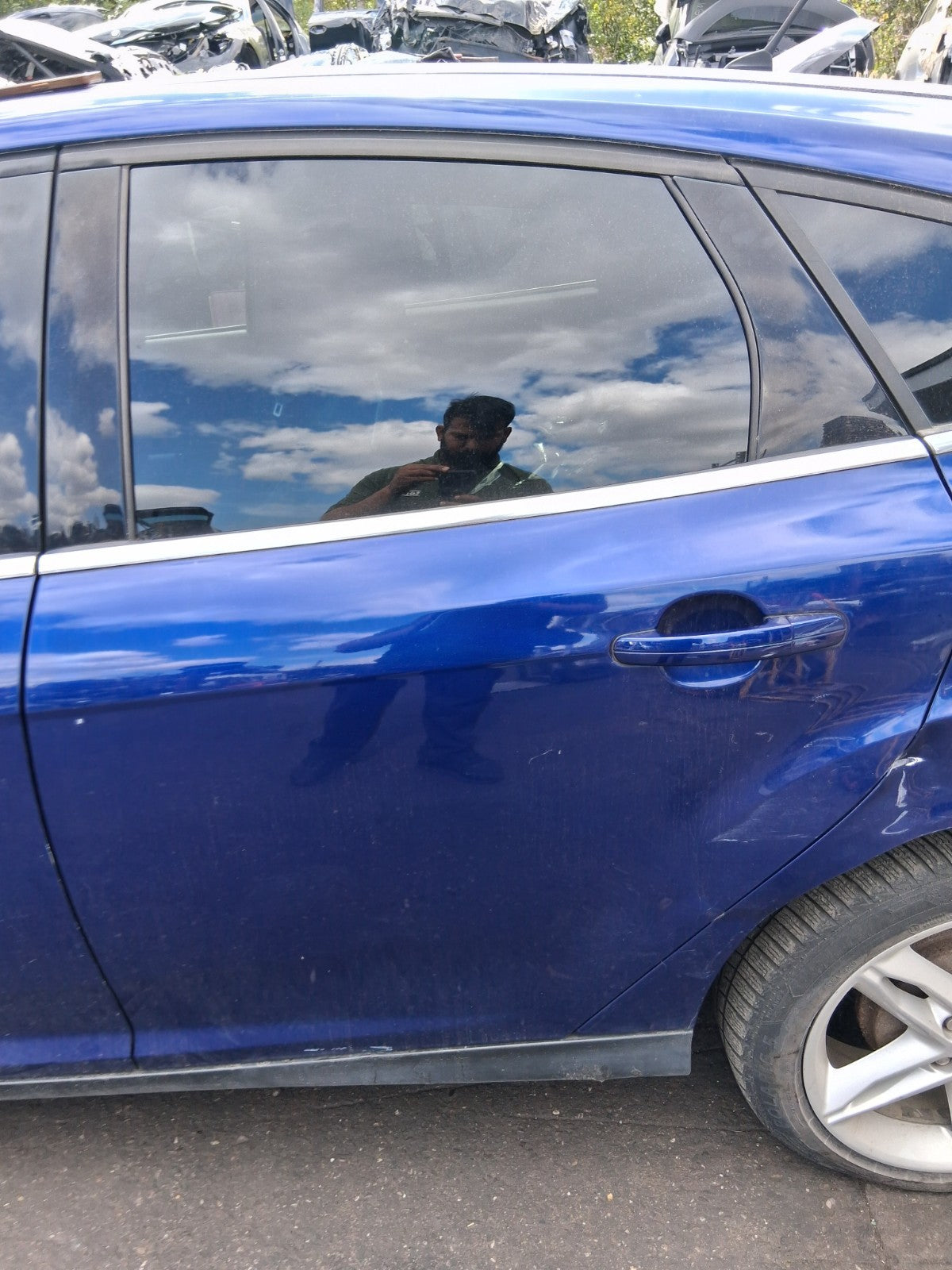 2015 FORD FOCUS MK3 NSR PASSENGER SIDE REAR BARE DOOR DEEP IMPACT BLUE MET HF