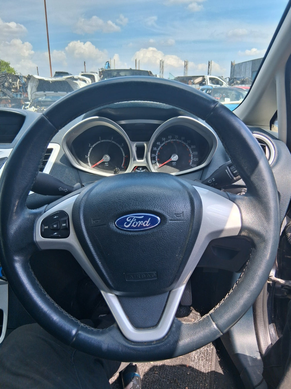 2012 FORD FIESTA MK7 MULTIFUNCTIONAL STEERING WHEEL ONLY