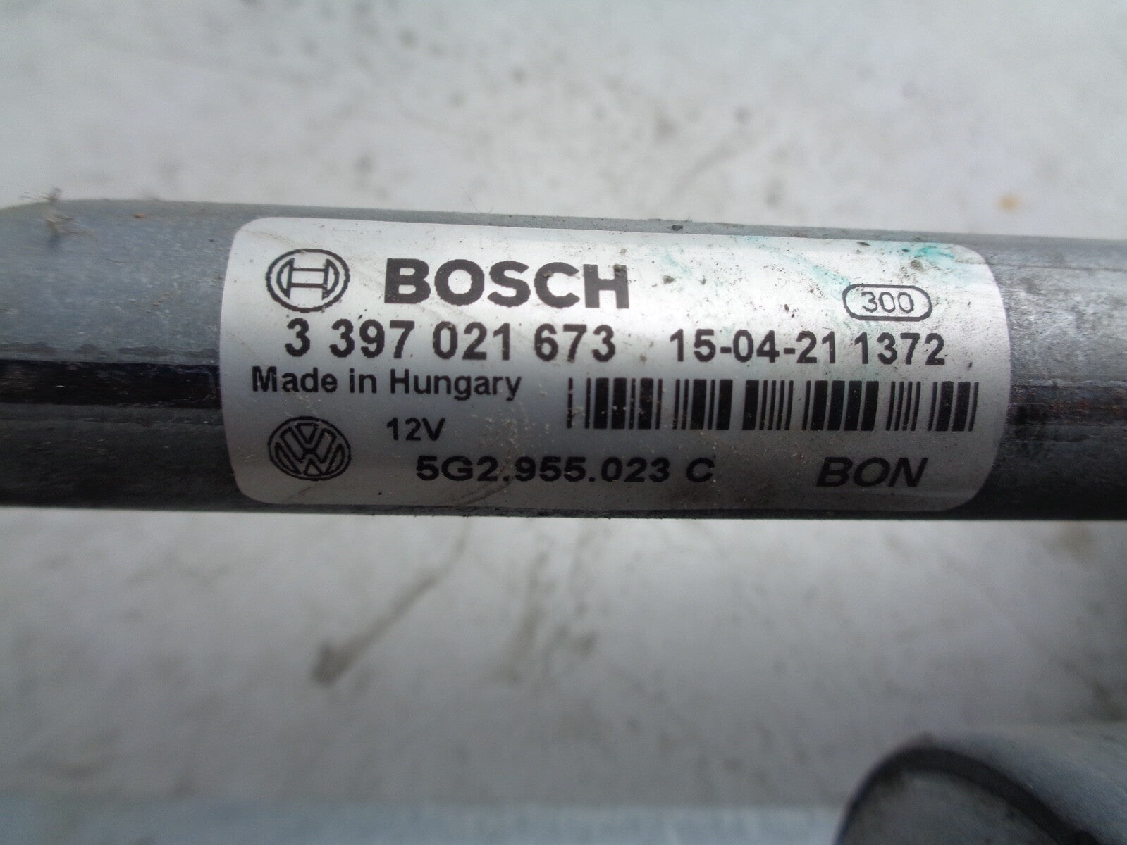 VW VOLKSWAGEN GOLF MK7 2015 FRONT WINDSCREEN WIPER MOTOR AND LINKAGE 3397021673