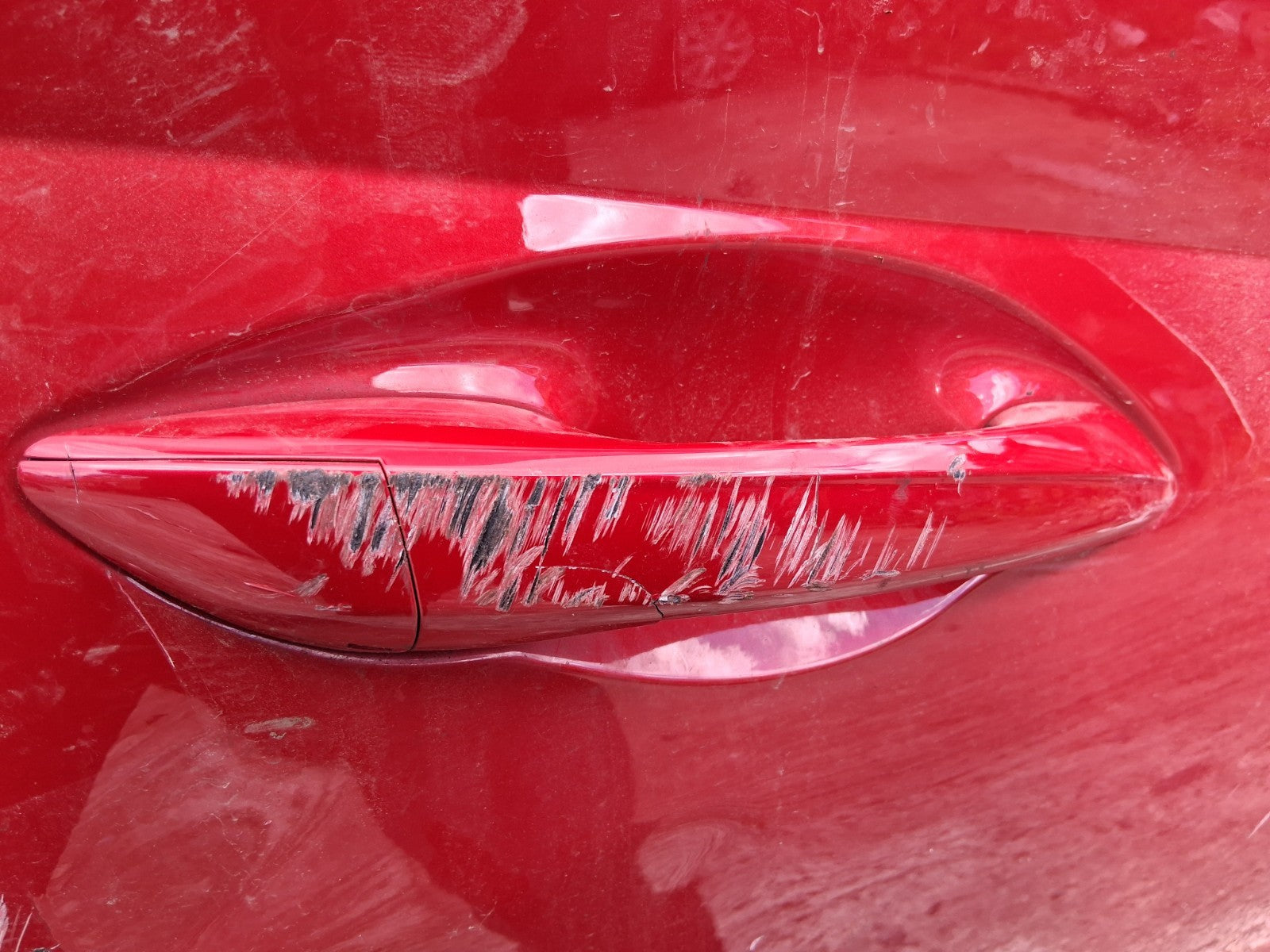 2026 HYUNDAI I20 MK3 OSF DRIVER SIDE FRONT EXTERIOR DOOR HANDLE RED