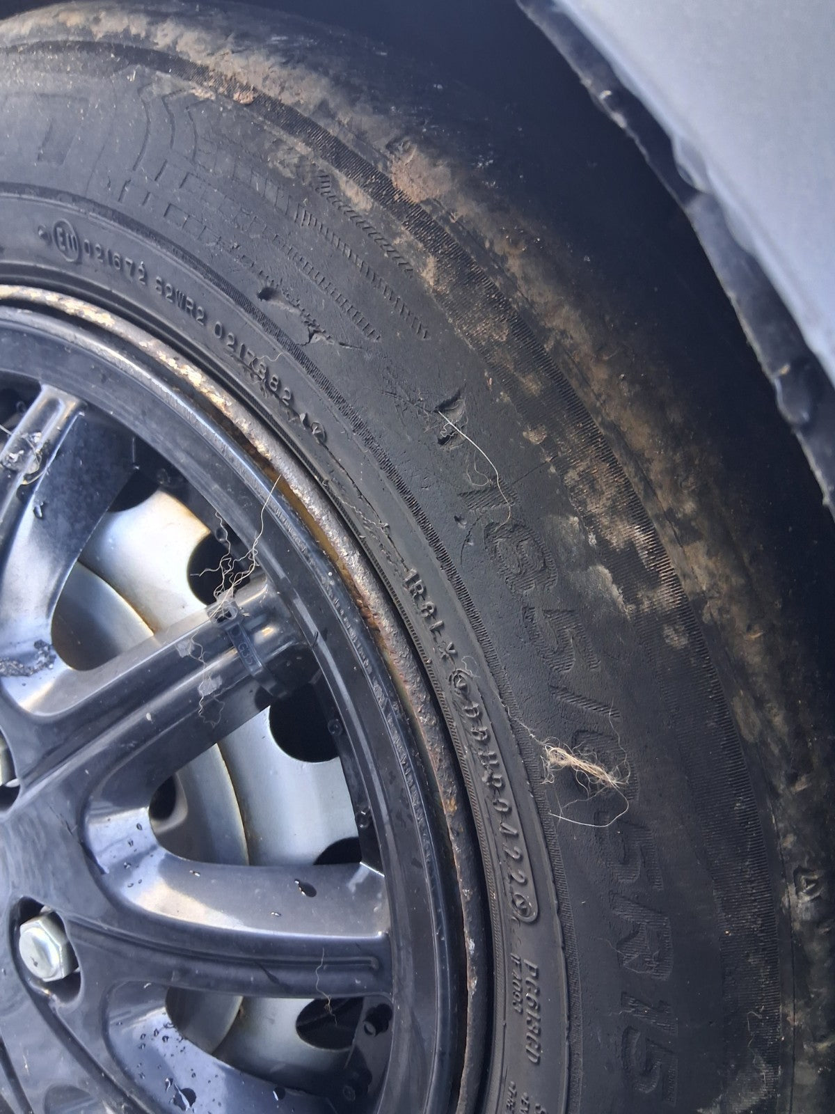 2015 VAUXHALL COMBO D 15 INCH STEEL WHEEL WITH TYRE 185/65R15