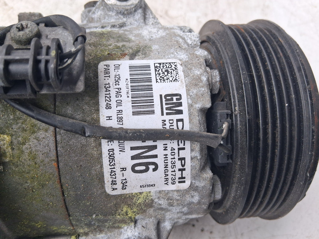 2013 VAUXHALL ASTRA J 1.7 DIESEL AC AIR CON COMPRESSOR PUMP 13412248