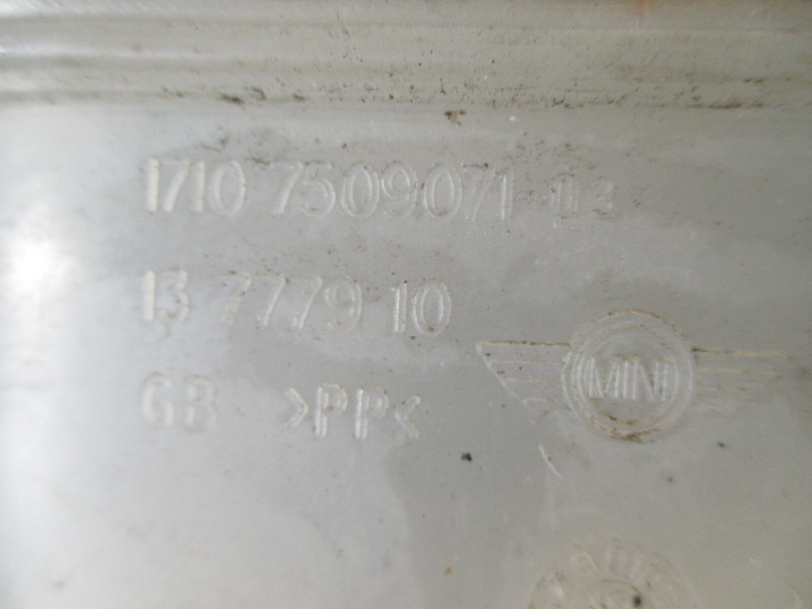 BMW MINI ONE R50 2005 WATER COOLANT EXPANSION TANK 7509071