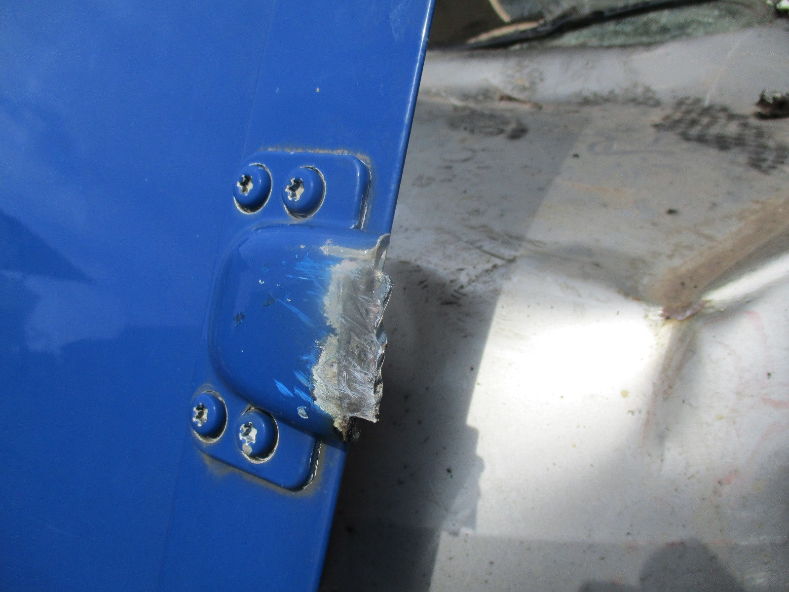 PEUGEOT BOXER 2003 MK2 SWB OSR DRIVER SIDE REAR DOOR COMPLETE BLUE