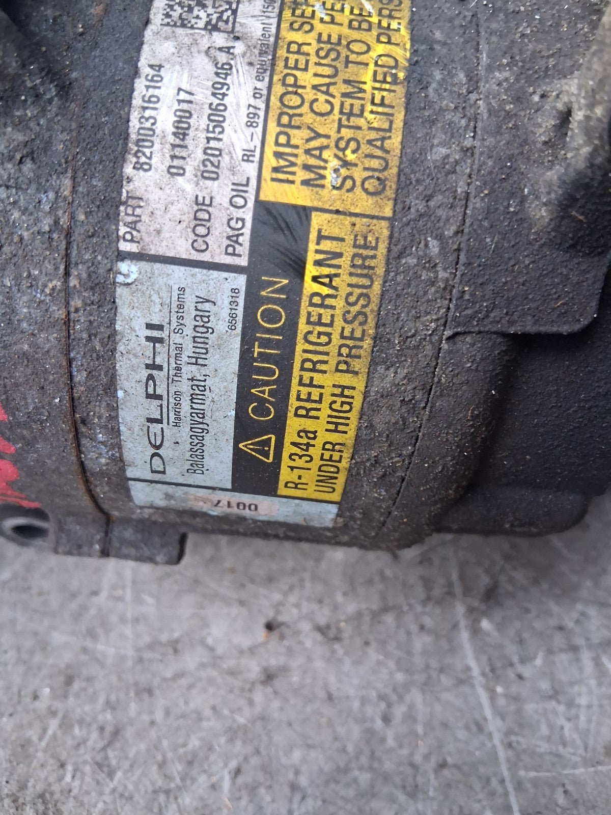 2005 RENAULT MEGANE MK2 1.5 DIESEL AC AIR CON COMPRESSOR PUMP 8200316164