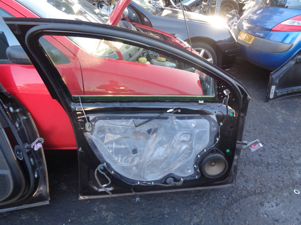VAUXHALL INSIGNIA 2009 MK1 NSF PASSENGER SIDE FRONT COMPLETE DOOR BLACK