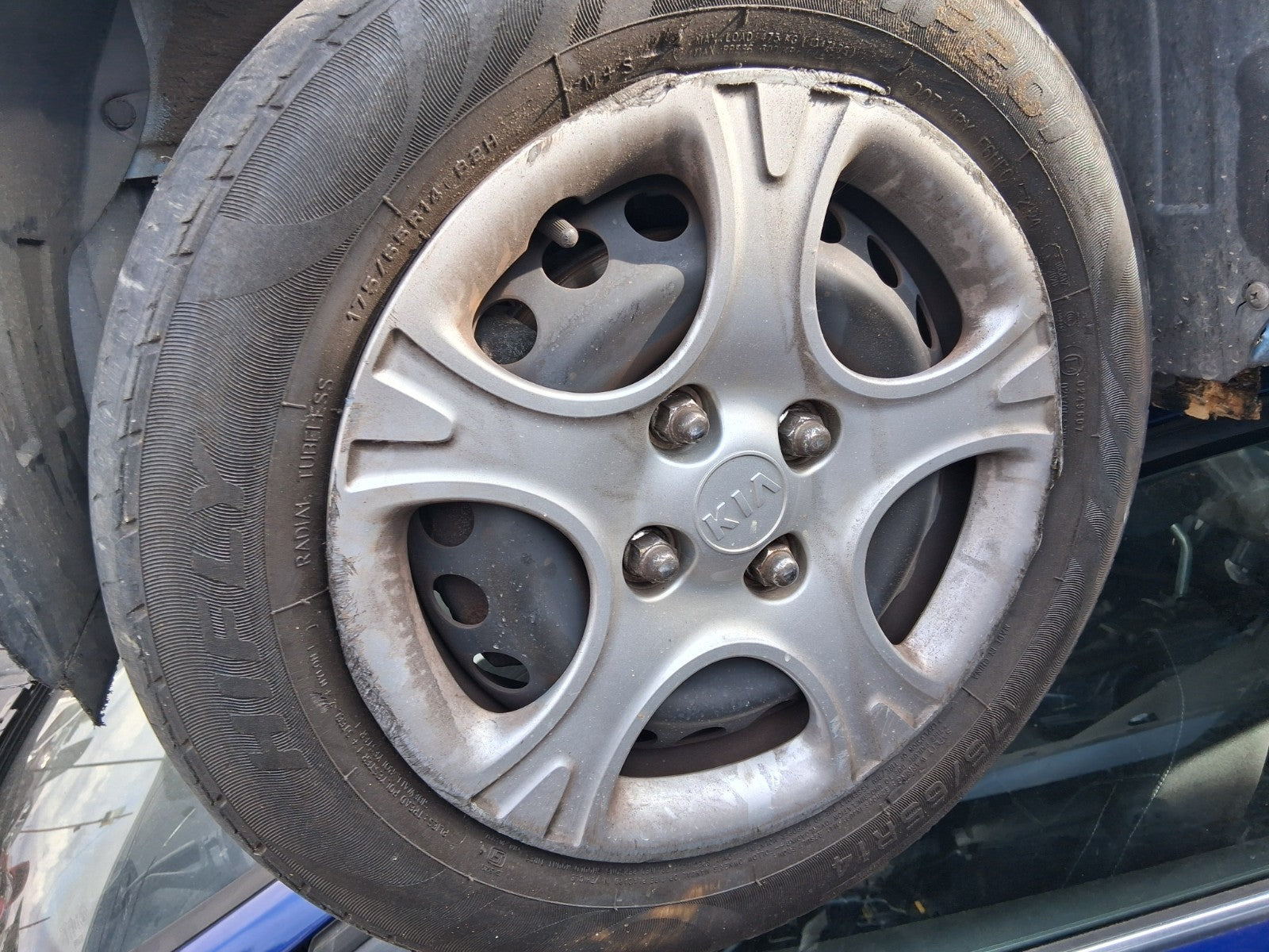 2019 KIA PICANTO MK3 14 INCH STEEL WHEEL WITH TYRE 175/65R14