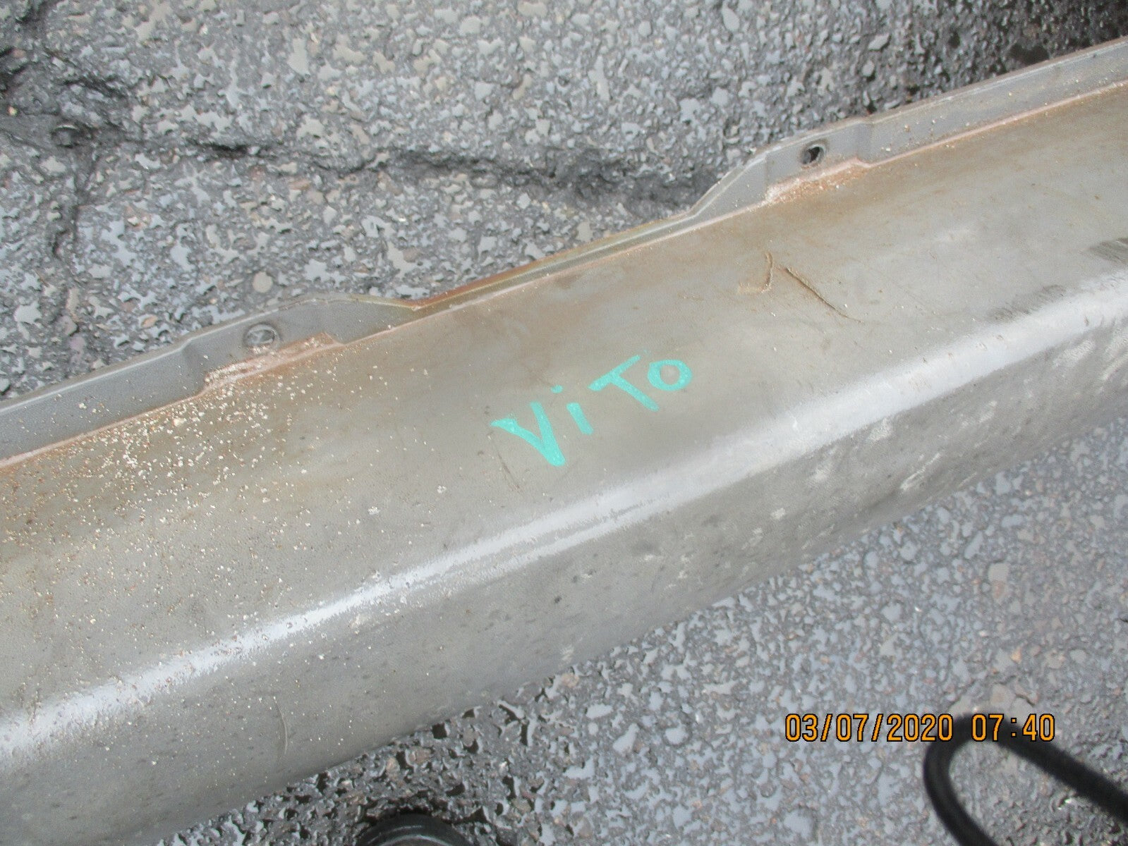 MERCEDES VITO W638 108 REAR BUMPER BLACK GREY