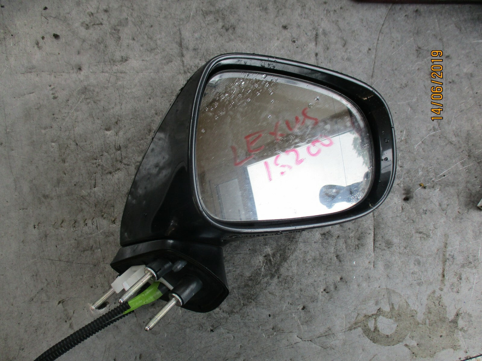 LEXUS IS XE20 OS DRIVER SIDE DOOR WING MIRROR ELECTRIC METALLIC GREY