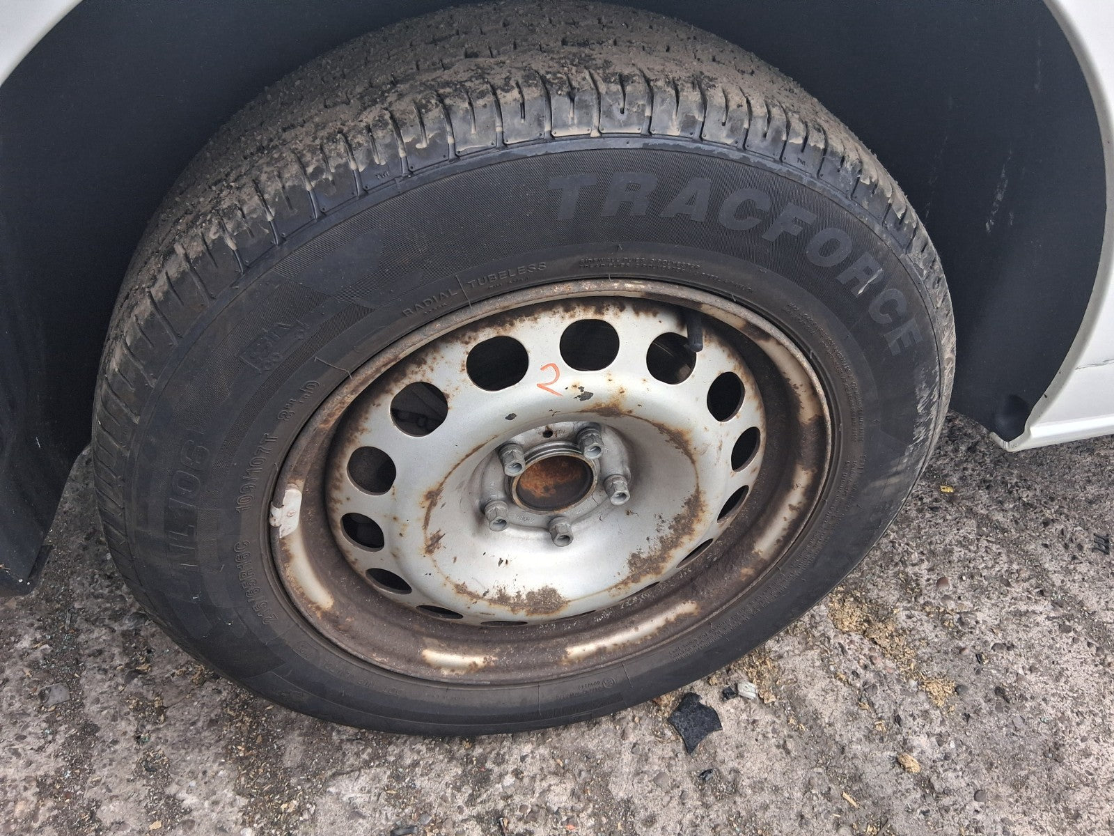 2019 CITROEN DISPATCH VIVARO MK3 16 INCH STEEL WHEEL WITH TYRE 215/65R16C REF 2