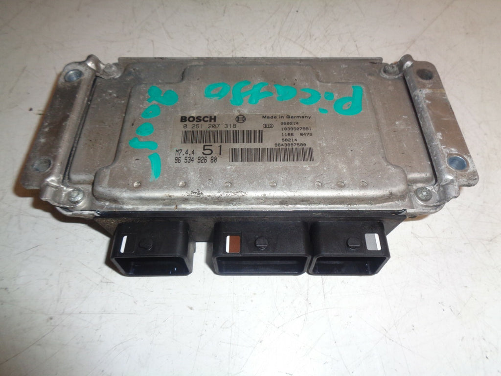 CITROEN XSARA PICASSO 2005 1.6 5 DOOR ECU ENGINE CONTROL MODULE 9653492680
