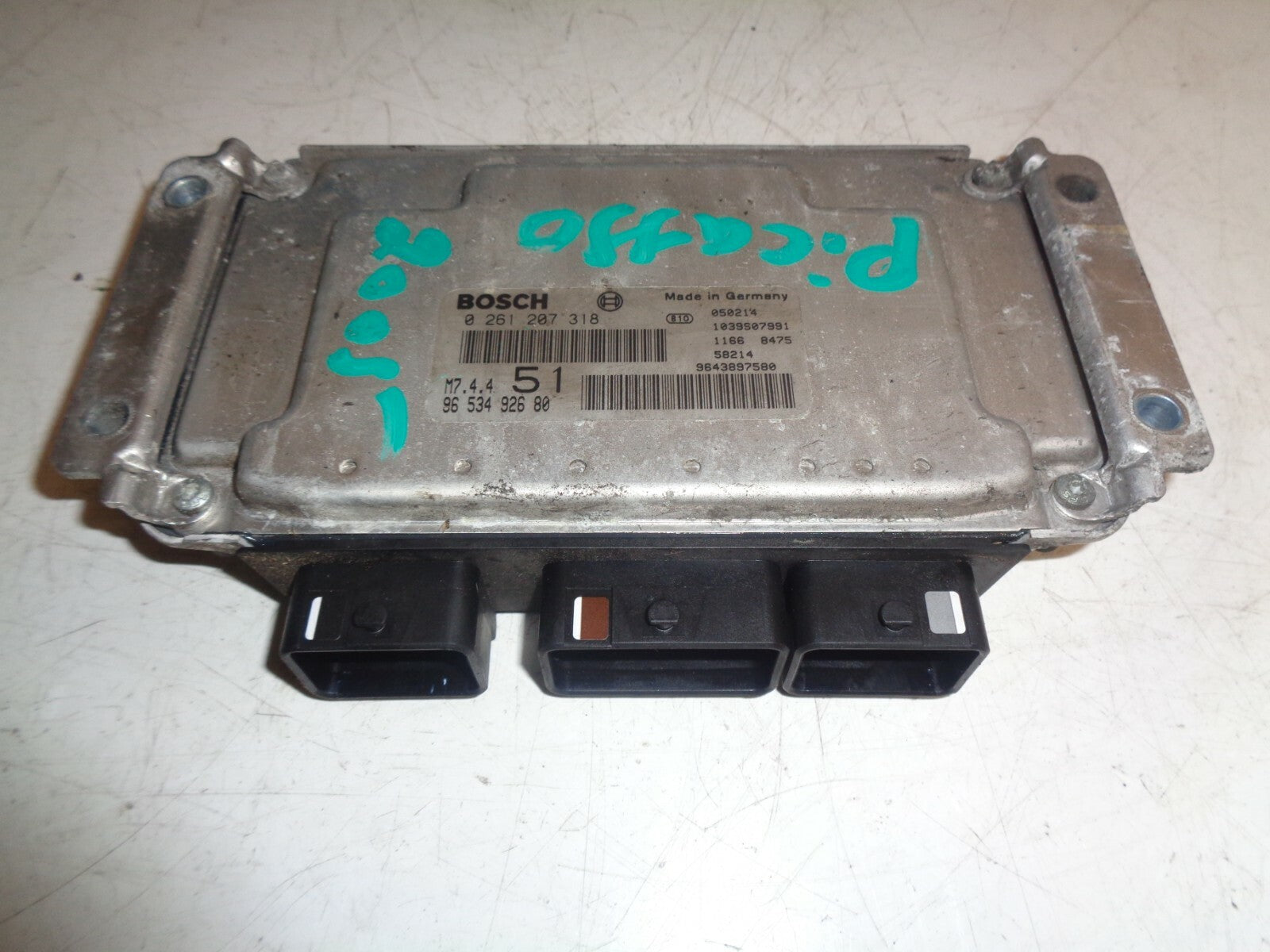 CITROEN XSARA PICASSO 2005 1.6 5 DOOR ECU ENGINE CONTROL MODULE 9653492680