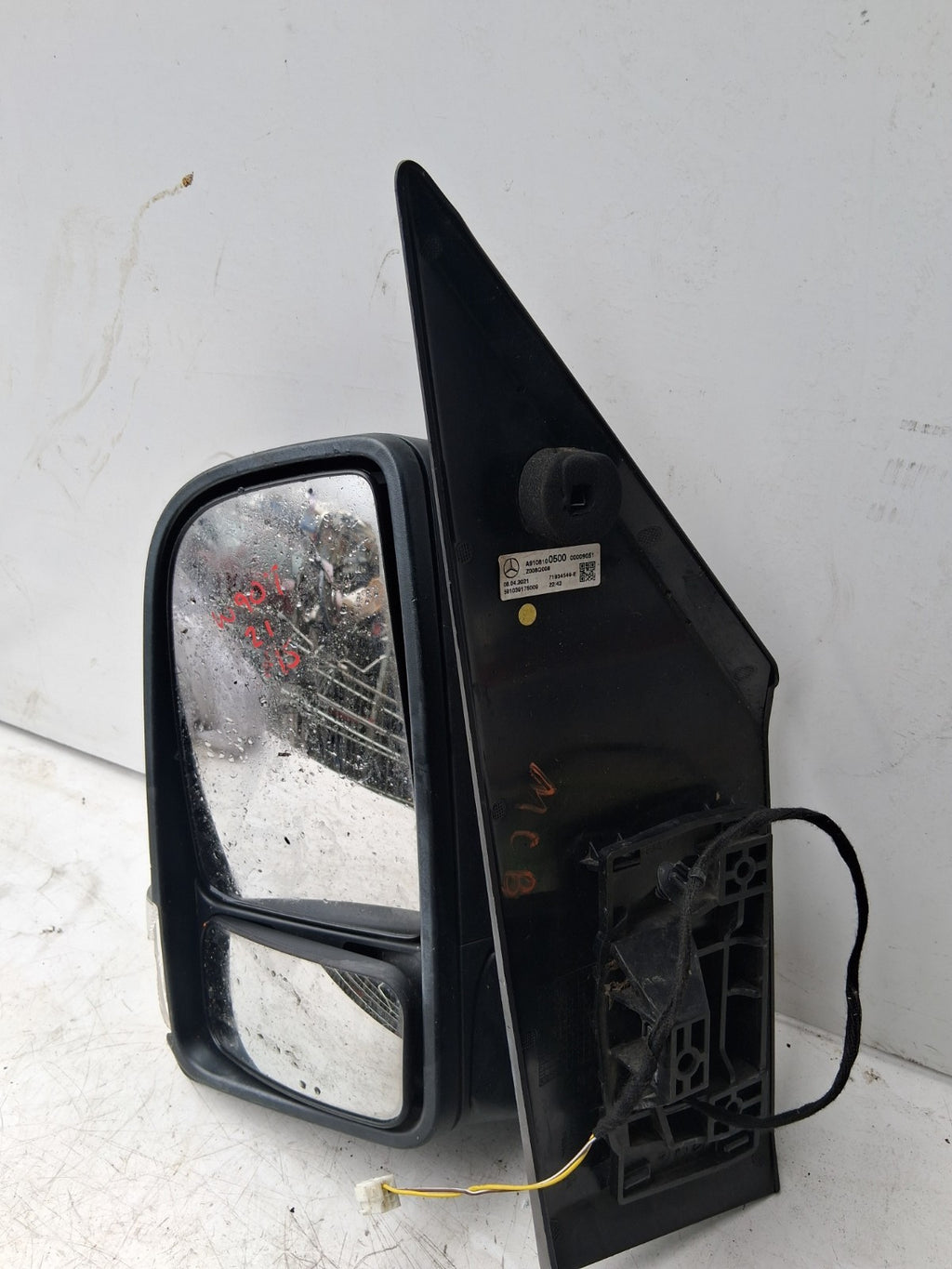 2021 MERCEDES SPRINTER W907 NSF PASSENGER SIDE FRONT LEFT WING MIRROR A910810050