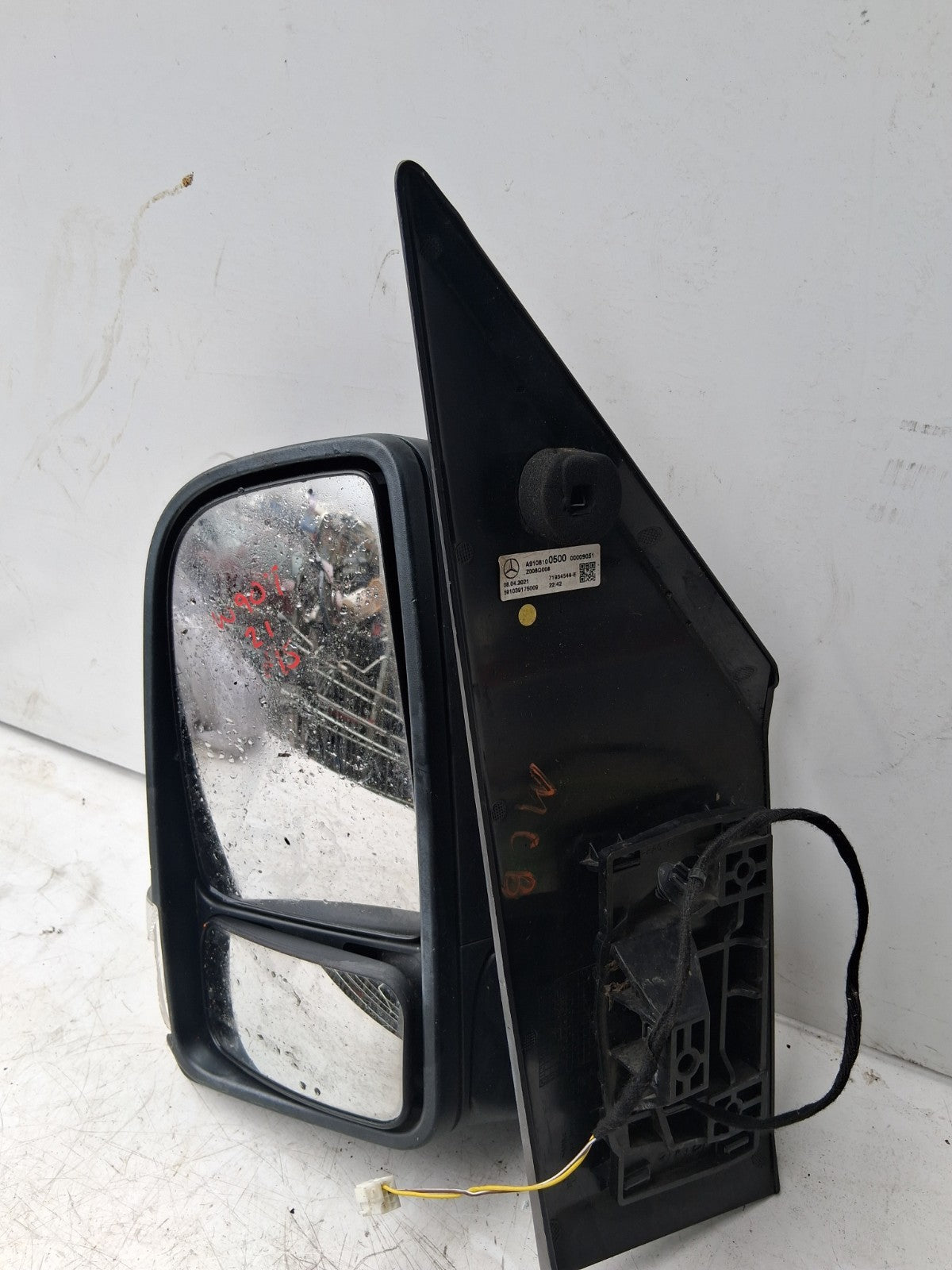 2021 MERCEDES SPRINTER W907 NSF PASSENGER SIDE FRONT LEFT WING MIRROR A910810050