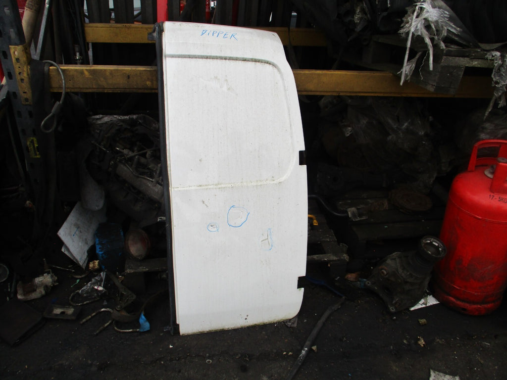 PEUGEOT BIPPER 2015 OSR DRIVER SIDE REAR COMPLETE DOOR WHITE