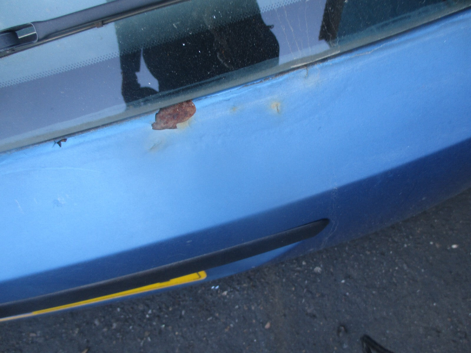 FORD FIESTA 2005 MK6 3 DOOR TAILGATE BOOTLID BLUE