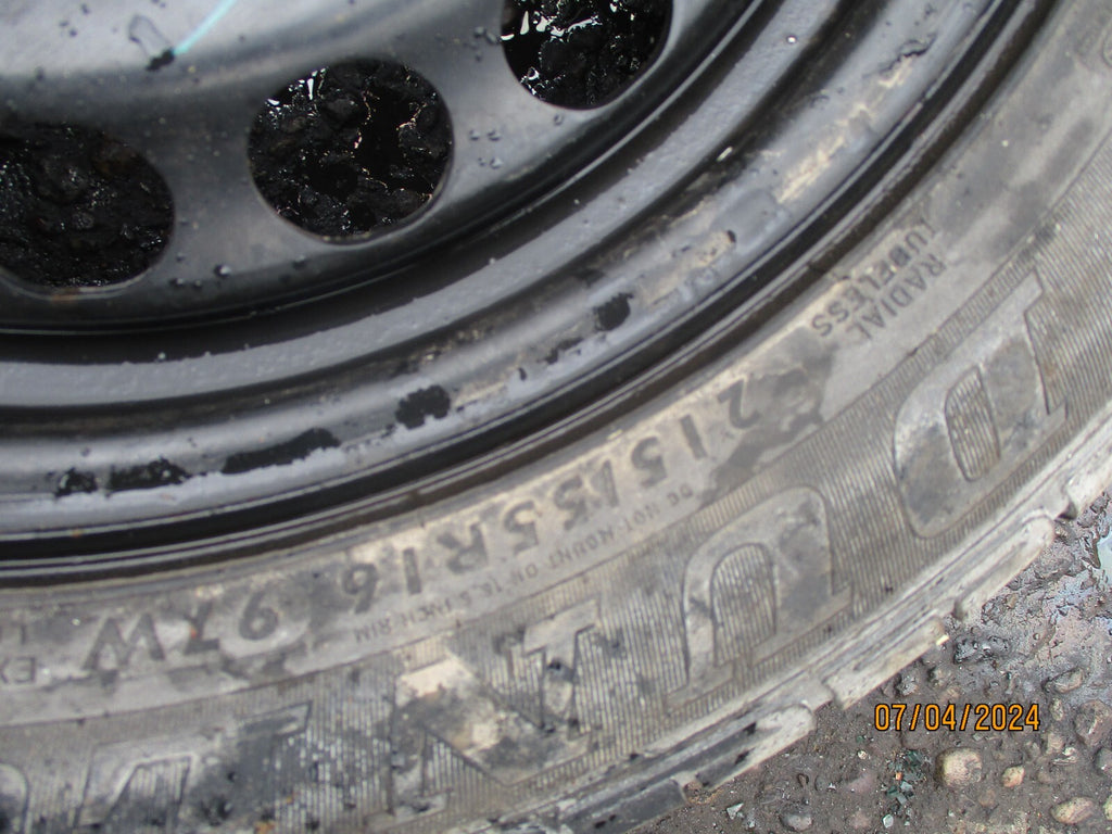 VW VOLKSWAGEN PASSAT B6 2008 16 STEEL WHEEL WITH TYRE 215/55R16