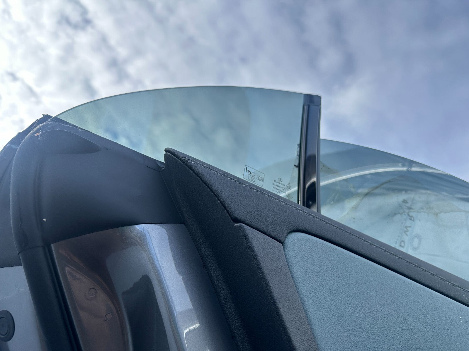 2023 MERCEDES CLA C118 NSR PASSENGER SIDE REAR DOOR QUARTER GLASS WINDOW