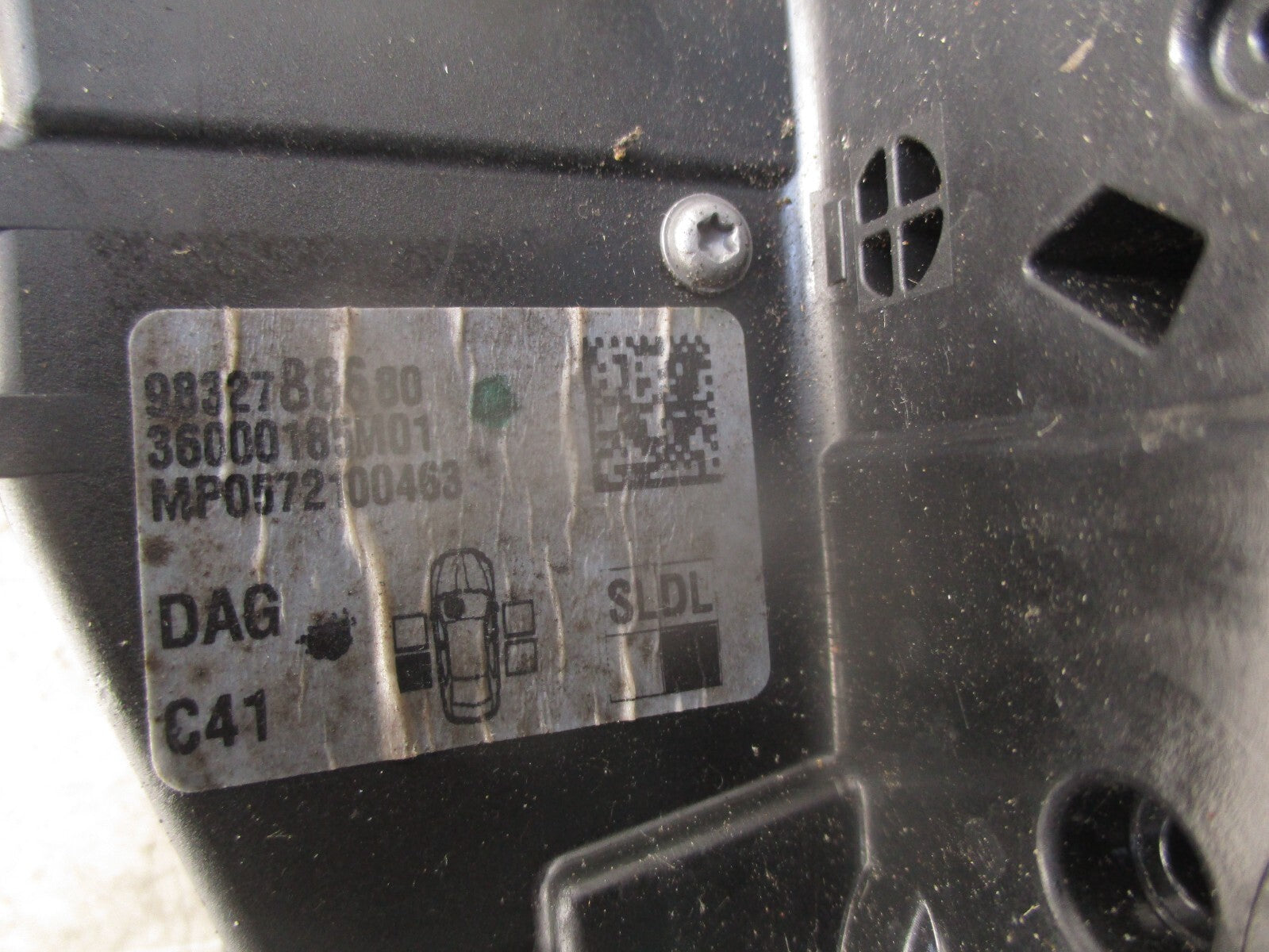 2021 CITROEN C4 MK3 NSR PASSENGER SIDE REAR LEFT DOOR LOCK MECHANISM 9832788680