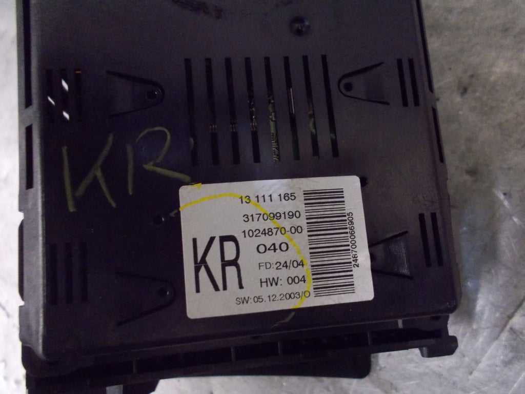VAUXHALL ASTRA H 2004 DIGITAL CLOCK DISPLAY SCREEN 13111165