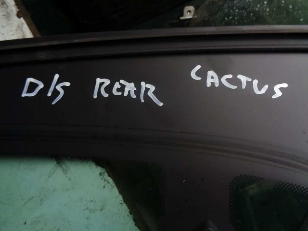 CITROEN C4 CATCUS 2016 OSR DRIVER SIDE REAR WINDOW GLASS