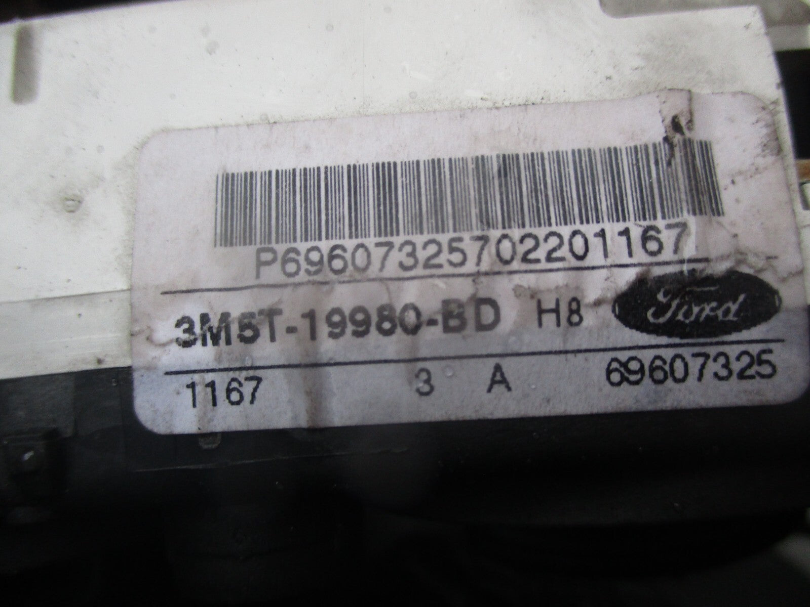 FORD FOCUS 2007 HEATER CONTROL PANEL 3M5T19980BD