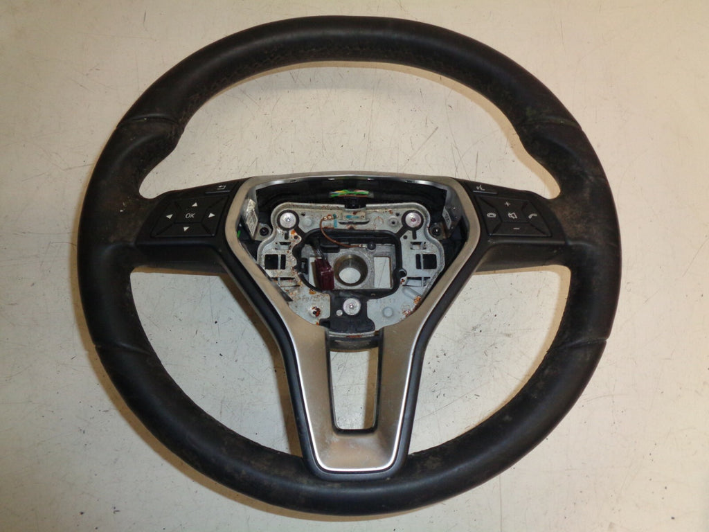 MERCEDES BENZ A CLASS W176 MULTI FUNCTION STEERING WHEEL LEATHER WHEEL