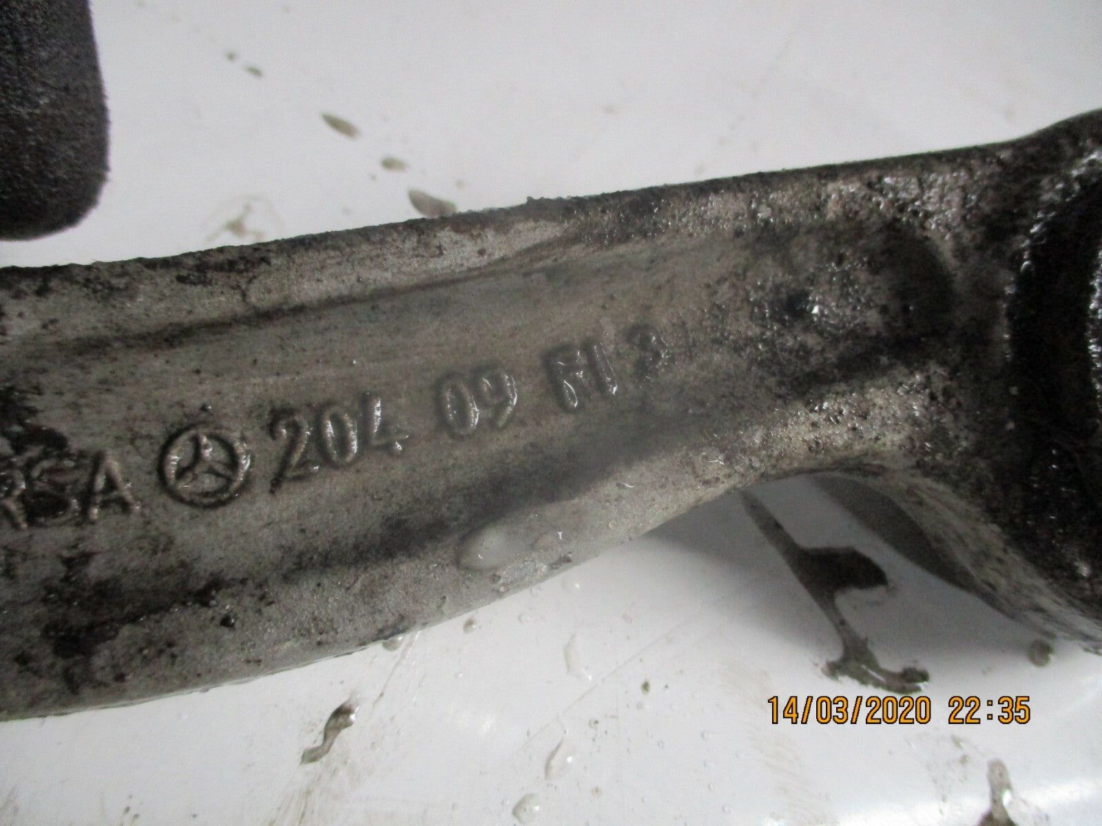 MERCEDES C CLASS W204 2012 C220 NSR PASSENGER SIDE REAR LOWER CONTROL ARM