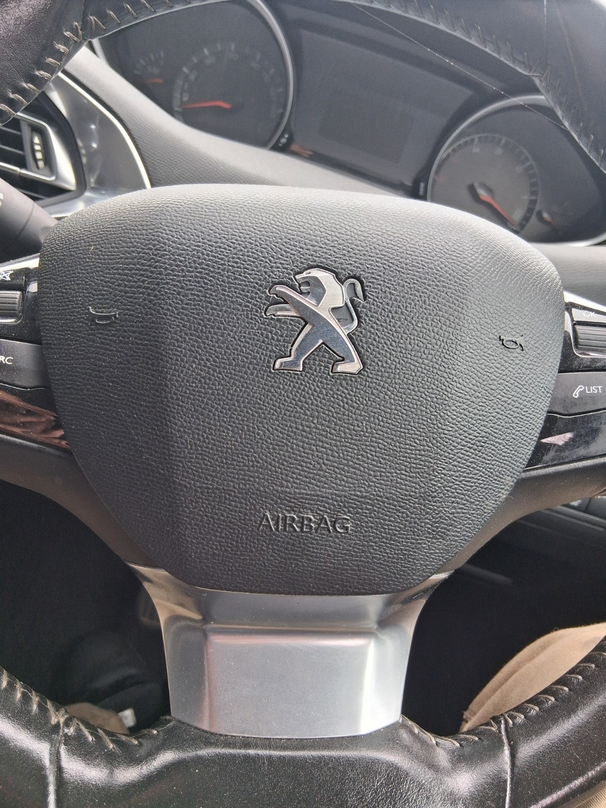 2015 PEUGEOT 308 MK2 ESTATE STEERING WHEEL AIRBAG BLACK