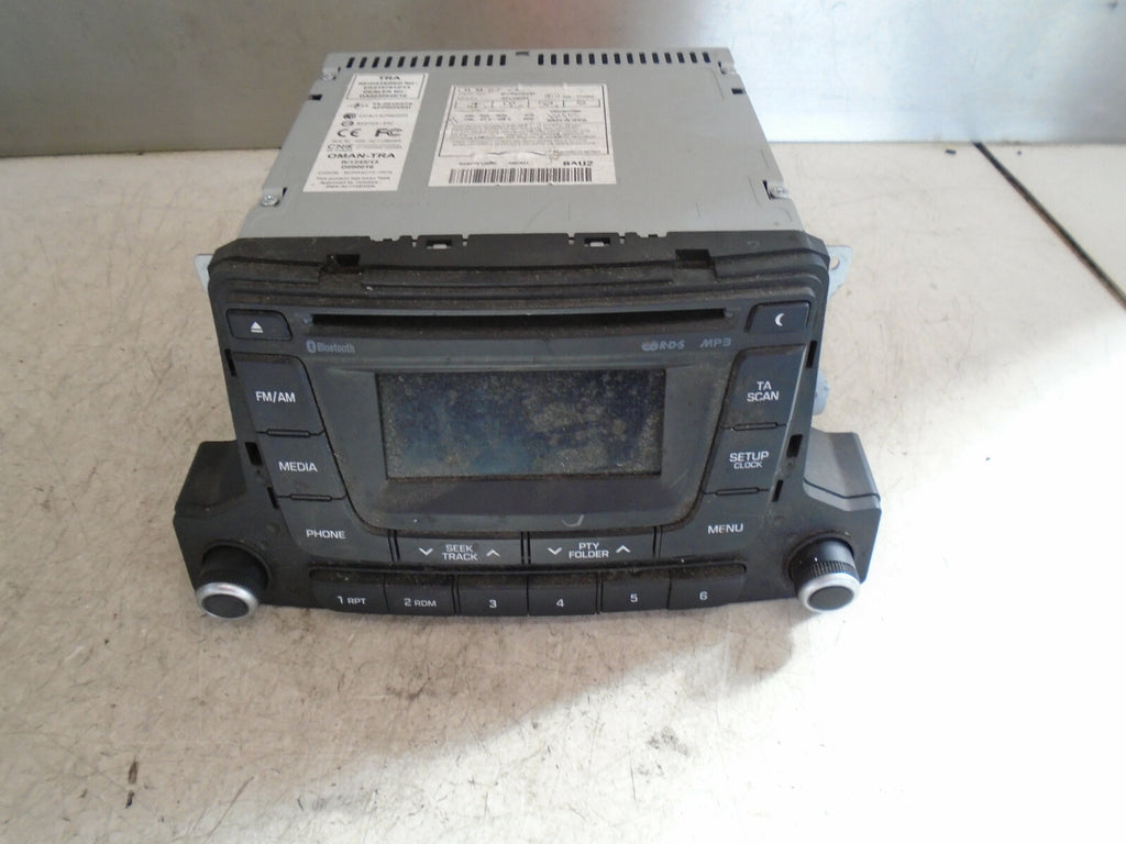 HYUNDAI I10 MK2 2016 RADIO CD PLAYER STEREO HEAD UNIT 96170B90504X