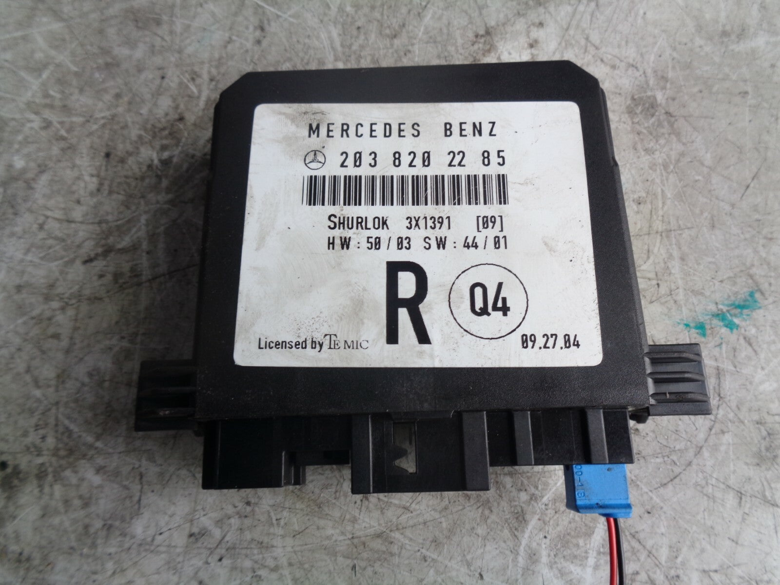 MERCEDES BENZ C-CLASS 2004 AUTOMATIC GEARBOX CONTROL MODULE ECU 2038202285