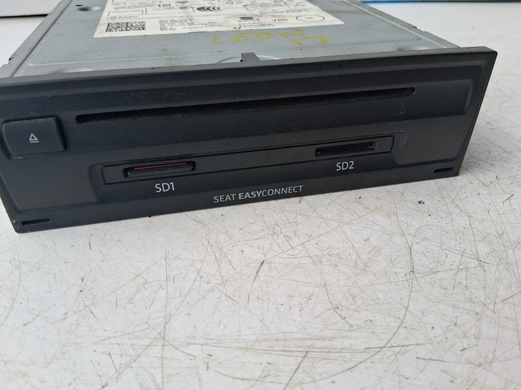 SEAT LEON 2017 MK3 RADIO STEREO CD PLAYER HEAD UNIT 5QA035858A