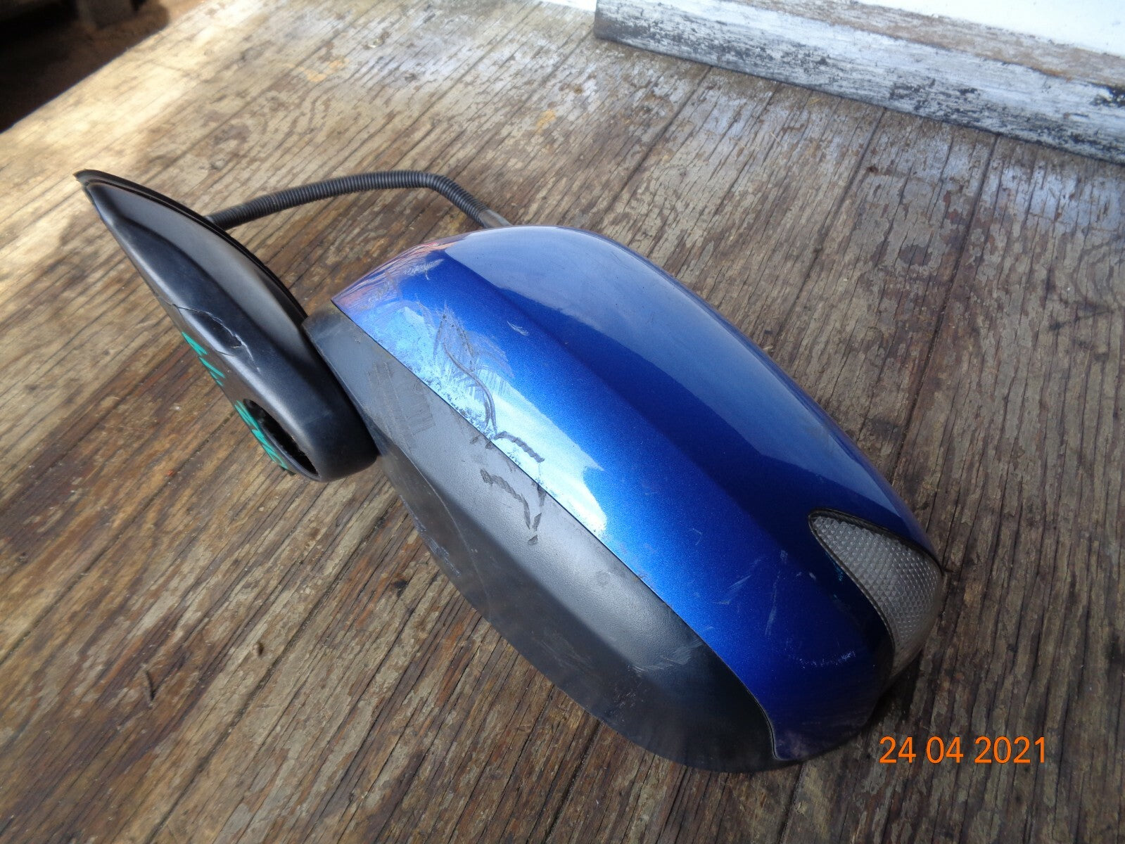 HONDA JAZZ 2012 MK3 FACELIFT NS PASSENGER SIDE ELECTRIC DOOR WING MIRROR BLUE