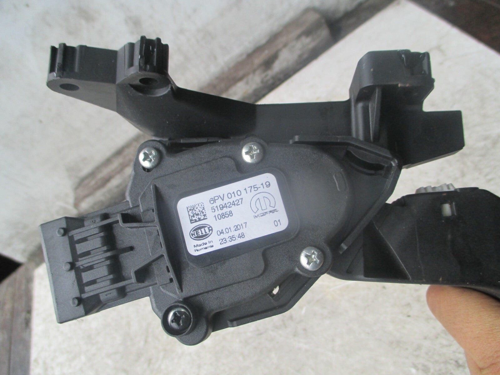 FIAT TIPO 2017 ACCELERATOR THROTTLE PEDAL 51942427