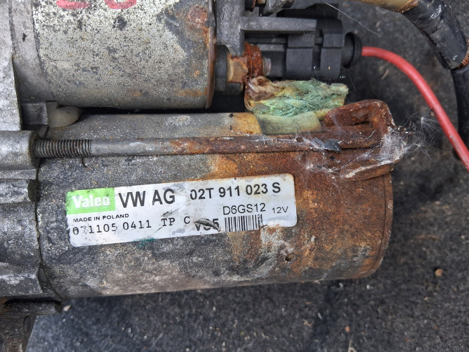 2014 VOLKSWAGEN POLO MK5 1.0 PETROL STARTER MOTOR 02T911023S