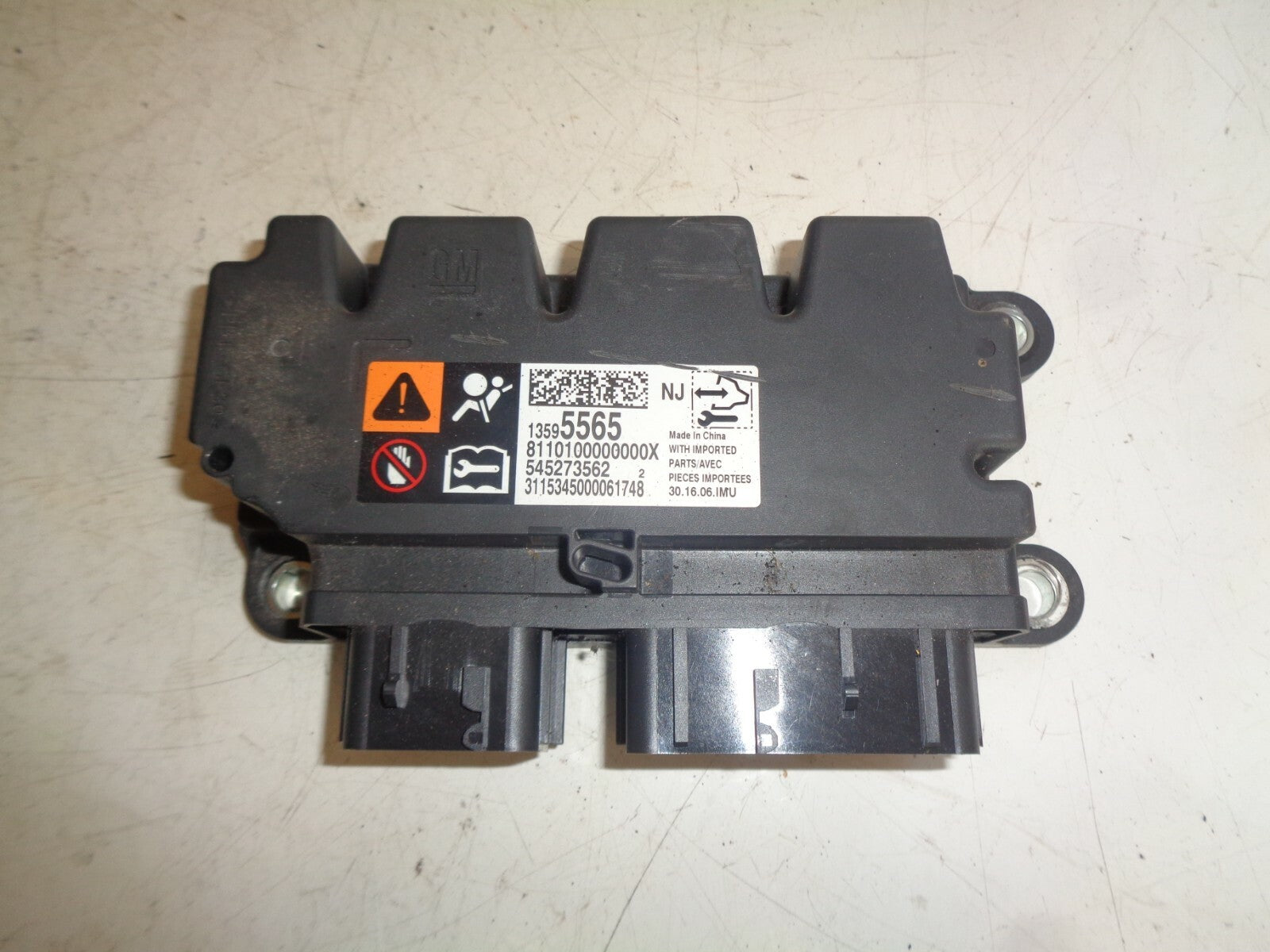 VAUXHALL VIVA 2016 1.0 PETROL SAFETY BAG ACTUATOR CONTROL MODULE 13595565