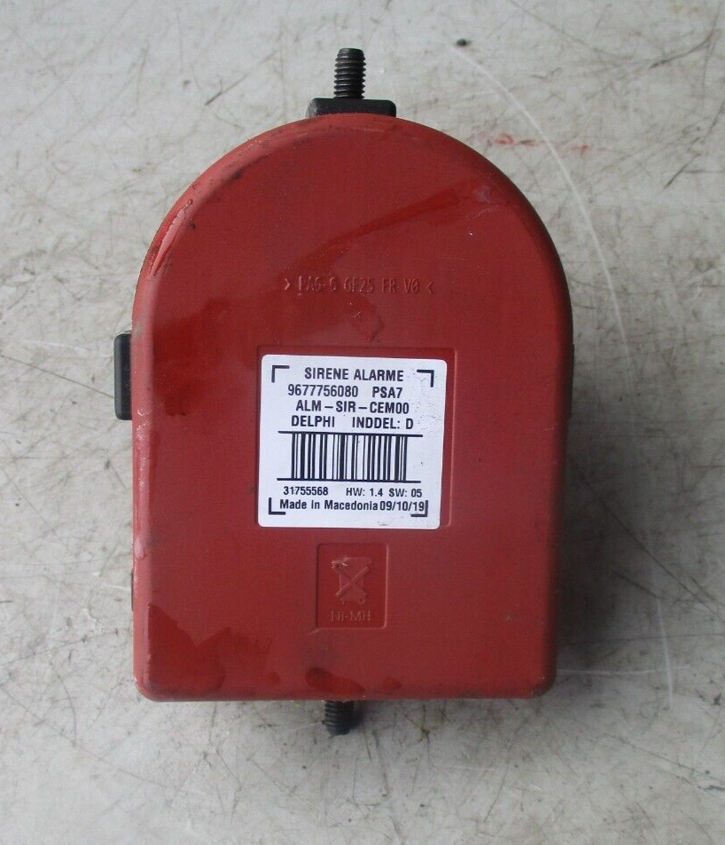 VAUXHALL VIVARO 2021 ALARM WARNING SIREN MODULE UNIT 9677756080