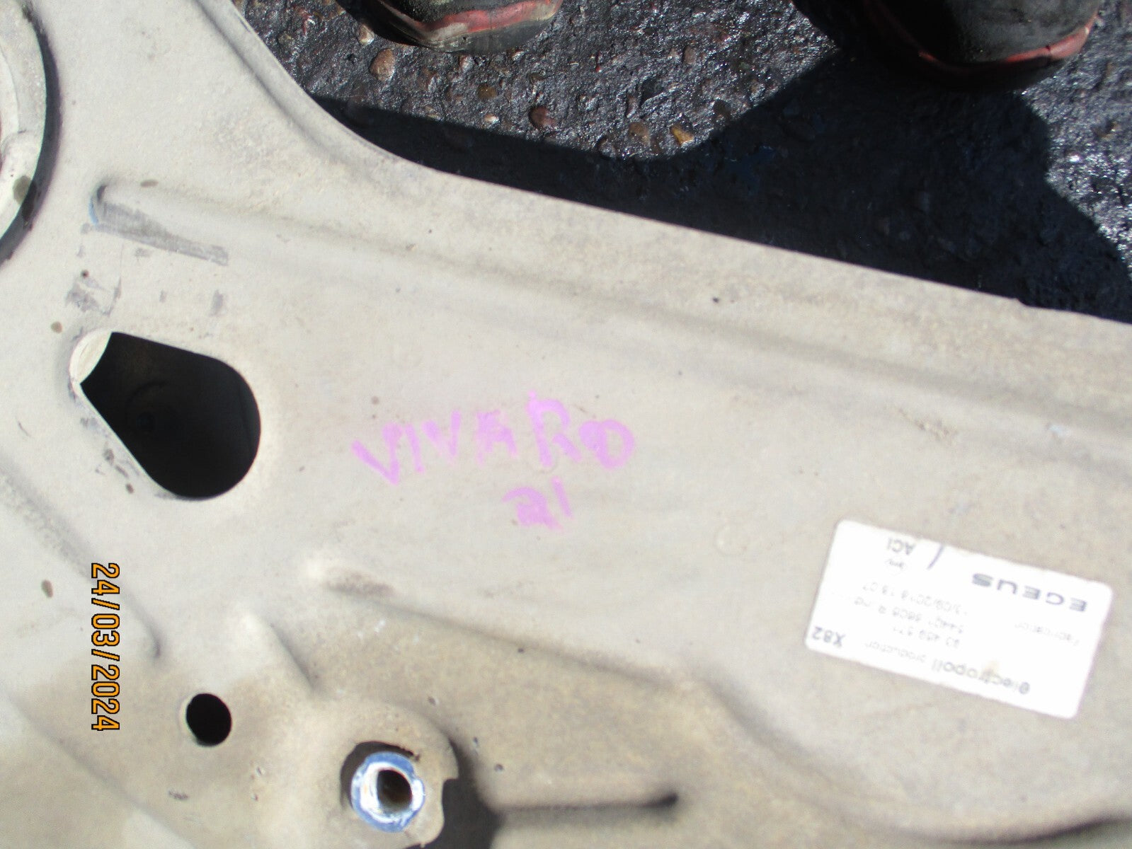 VAUXHALL VIVARO MK2 X82 2017 1.6 DIESEL FRONT SUBFRAME 93459571 544016605R